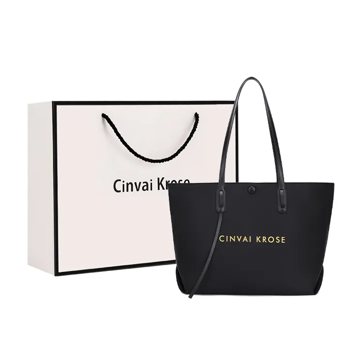 CinvaiKrose Nylon Fabric With Microfiber Handbag, Tote Bag, Tote Bag, Shoulder Bag, Shopping Bag Large Women's