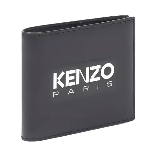 KENZO Logo Embossed Bi Fold Wallet