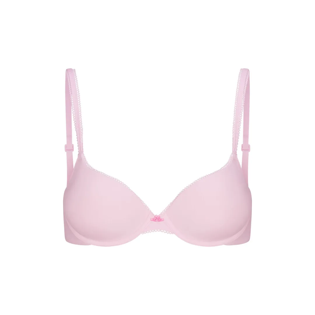 Skims Valentine's Day Collection SS25 FITSEVERYBODY PICOT PUSH UP BRA Women's Cherry Blossom Tone
