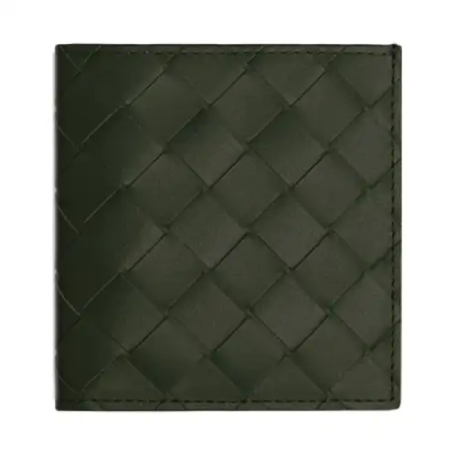Bottega Veneta Cow Leather Wallet Men's Field Green