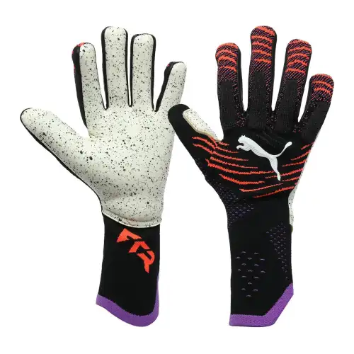 PUMA Genuine design knitted elastic multicoloured gloves, men's style