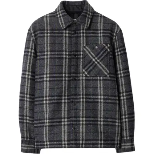Burberry Checked Press-Stud Shirt