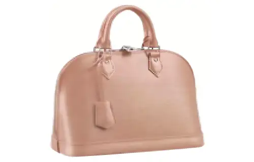 LOUIS VUITTON Alma Leather Dome Bag, Shoulder Bag, Crossbody Bag, Handbag Small Women's Pink
