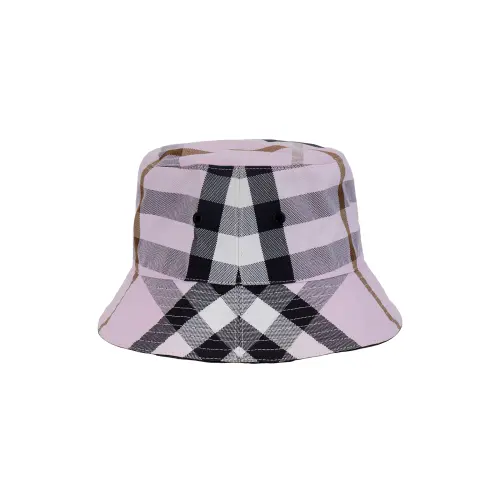 Burberry Logo Detail Check Cotton Bucket Hat