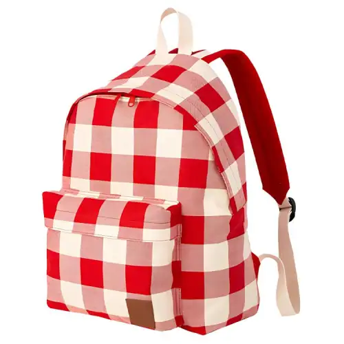 UNIQLO Cotton Backpack Unisex Coral Red