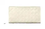 Bottega Veneta Bottega Veneta Luggage Collection Cow Leather Wallet Men's Gypsum Fibrosum White