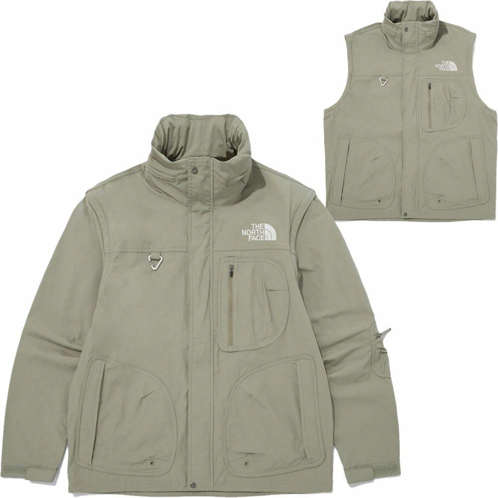 Мужская куртка The North Face Gear Up DT (зеленая) — фото 5
