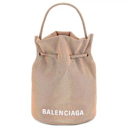 Balenciaga Bucket Bag Nylon Fabric Shoulder Bag Regular Women's Pink