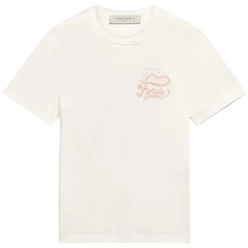 Golden Goose T Shirts Men's White Crew Neck