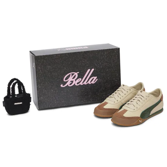 PUMA Bella UT Anti Slip Wear Resistant Low Top Casual Shoes Unisex Brown Green