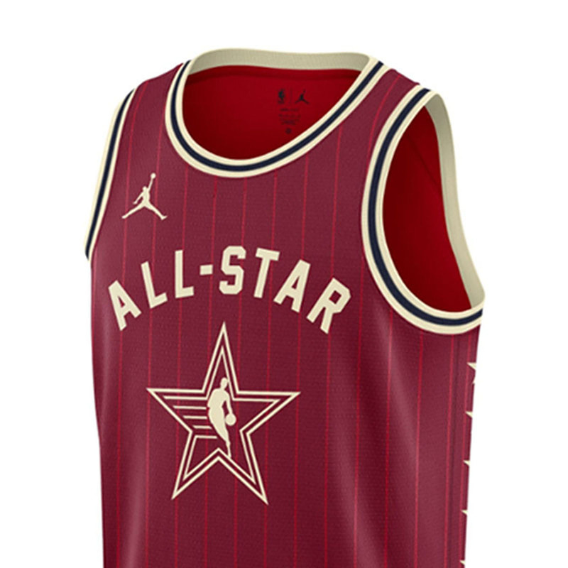 Jordan Basketball Jersey LEBRON James Size 23 2024 All Star Player Edition Men’s Dark Red