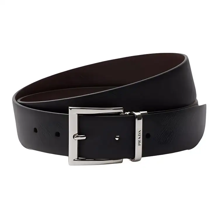 PRADA Logo Detailed Reversible Buckle Belt