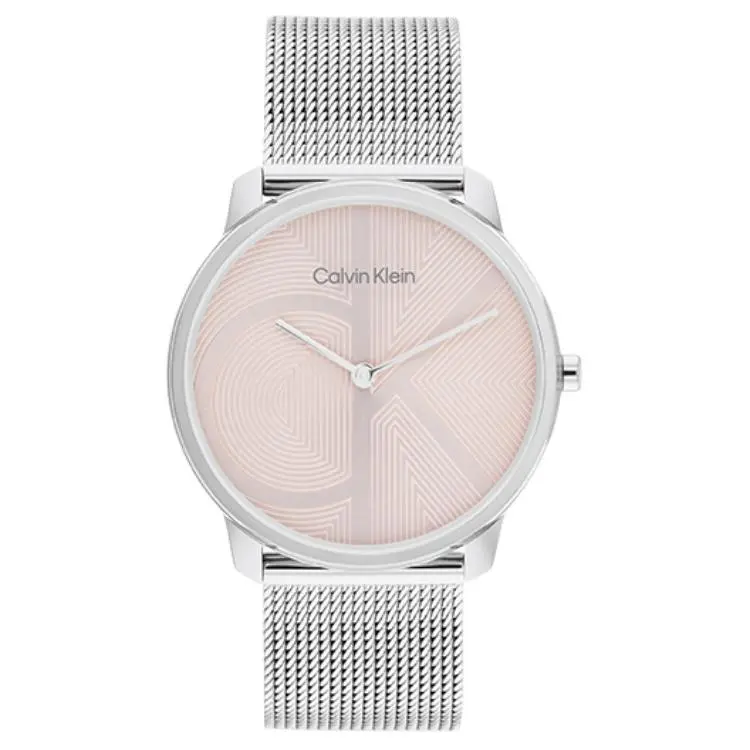 CALVIN KLEIN Wrist Watches Quartz Movement Steel Strap 35mm Pink Watch Dial Women's Watch