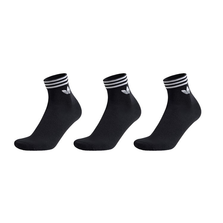 Тапочки adidas originals TREF ORI ANK 3P (черные)