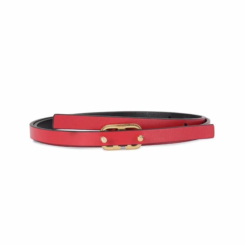 Женский ремень Valentino VLOGO SIGNATURE 1cm (красный) — фото 2