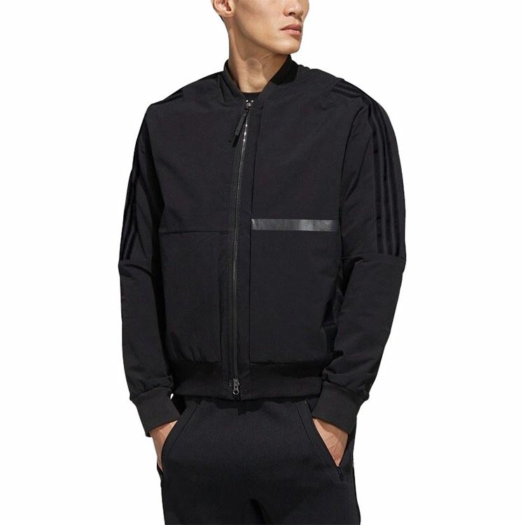 Мужская куртка adidas U1 JKT BOMB Logo (черная) — фото 3