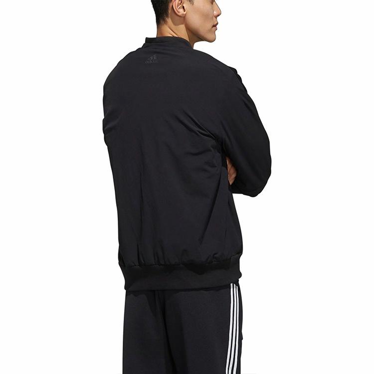 Мужская куртка adidas U1 JKT BOMB Logo (черная) — фото 4