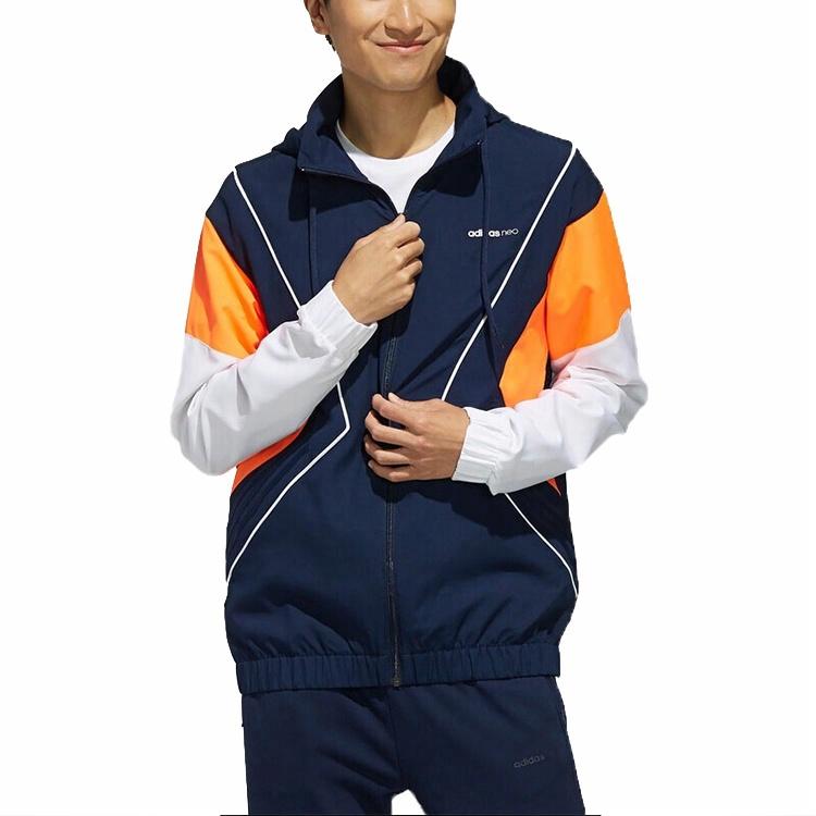 Мужская куртка adidas neo M CS CLBLCKD WB (темно-синяя) — фото 3