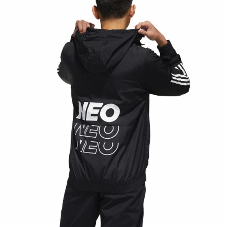 Мужская куртка adidas neo M SS WRMLN WB (черная) — фото 4
