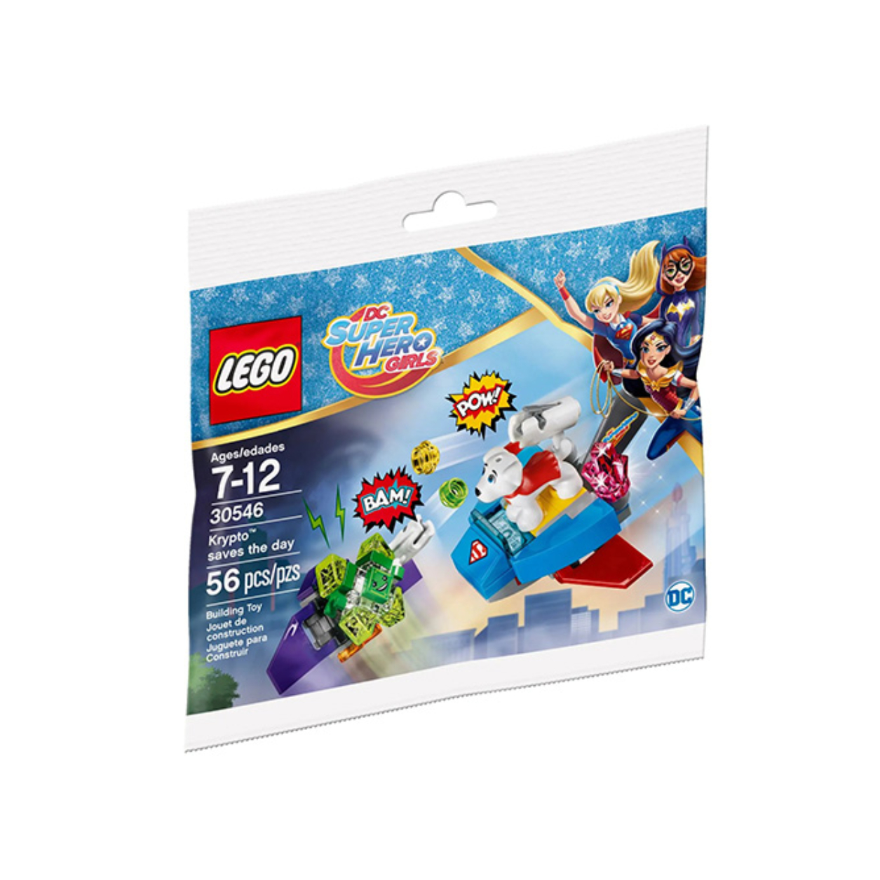 LEGO LEGO Super Hero Series DC Supergirl Little Krypton Comes Back to Victory Building Kit Building Blocks 56pcs 30546