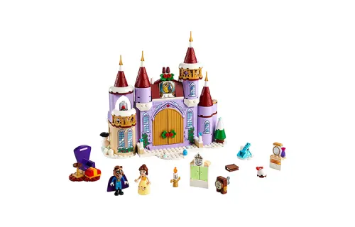 LEGO LEGO x Disney/Disney Disney Series Beauty and the Beast Belle's Winter Castle Celebration Plastic Building Blocks 0-300pcs 43180