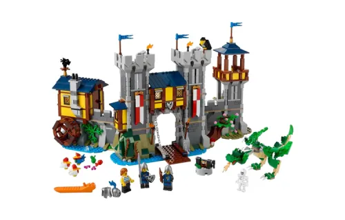 LEGO LEGO Creative Variety 3-in-1 Series Medieval Castle Building Bricks 1001-2000pcs 31120