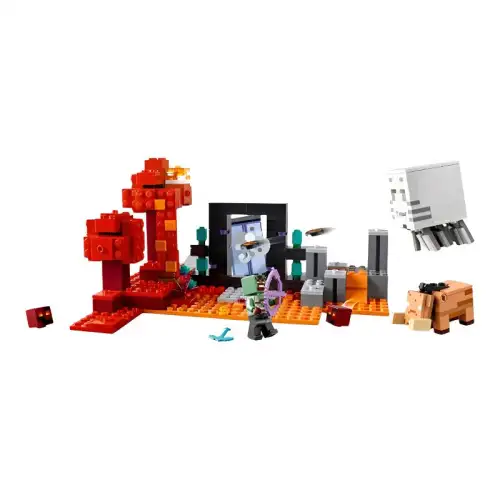 LEGO LEGO Minecraft Series Netherworld Gate Ambush Building Blocks 352pcs 21255
