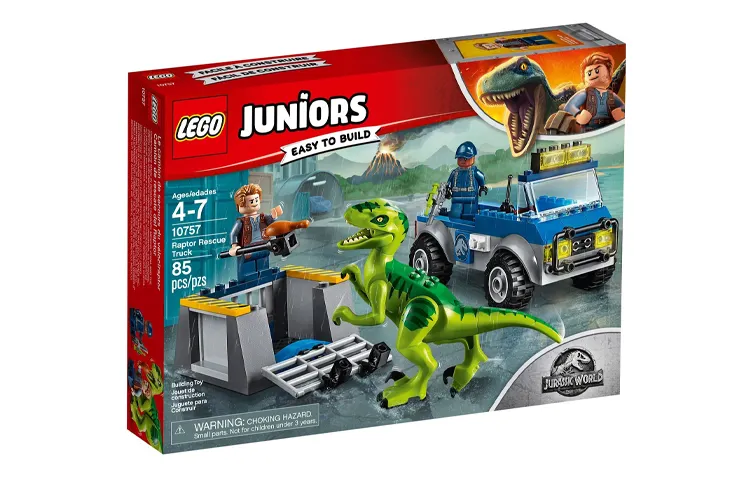 LEGO LEGO Velociraptor Rescue Truck Exquisite and Beautiful Plastic Building Blocks 85pcs 10757
