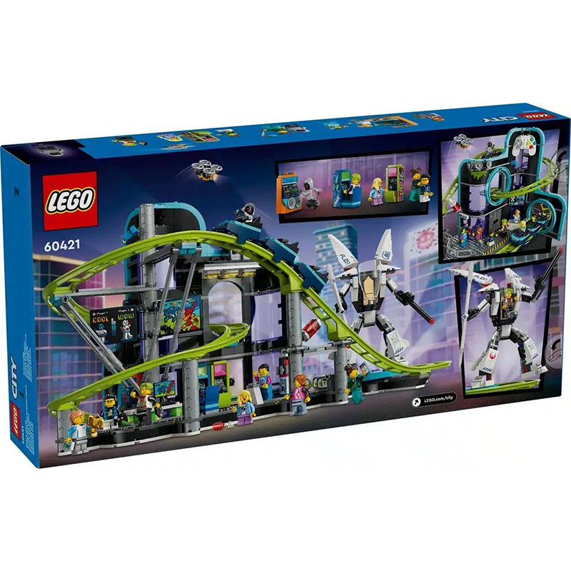 LEGO LEGO City Robot World Roller Coaster Amusement Park Building Blocks 986pcs 60421