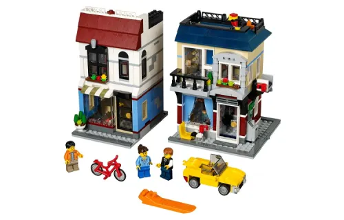 LEGO LEGO Creative 3-in-1 series Creator3-in-1 bicycle shop and cafe building blocks 1023 pieces 31026