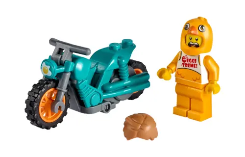 LEGO LEGO City Series Cute Chicken Stunt Motorcycle Building Blocks 10pcs 60310