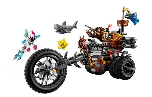 LEGO LEGO Movie Series MOVIE2 Series Beard Gang’s Heavy Metal Three-Wheeled Motorcycle Building Blocks 301-600pcs 70834