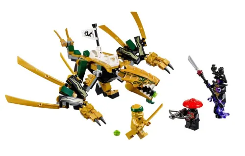 LEGO LEGO Ninjago Series Golden Flying Dragon Plastic Building Blocks 171pcs 70666