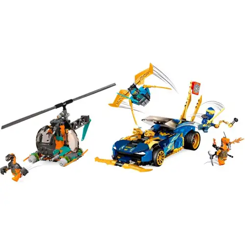 LEGO LEGO Ninjago Series Jay and Nia's Racing EVO Building Blocks 536pcs 71776