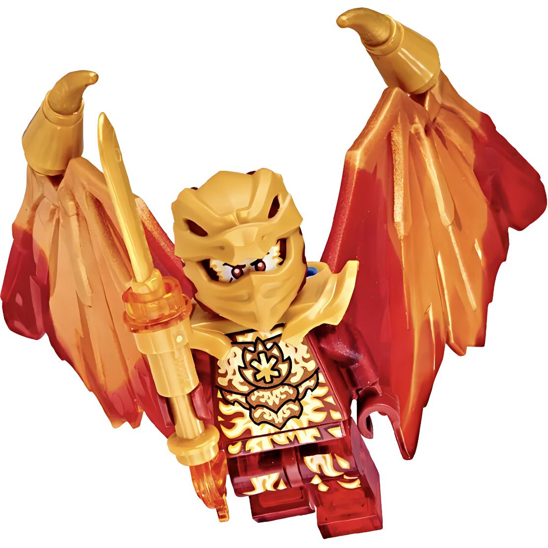 LEGO LEGO Ninjago Series Golden Dragon Kai Minifigure Huge Wings Cool Weapon Soothing Building Blocks 0-300 Item 892291