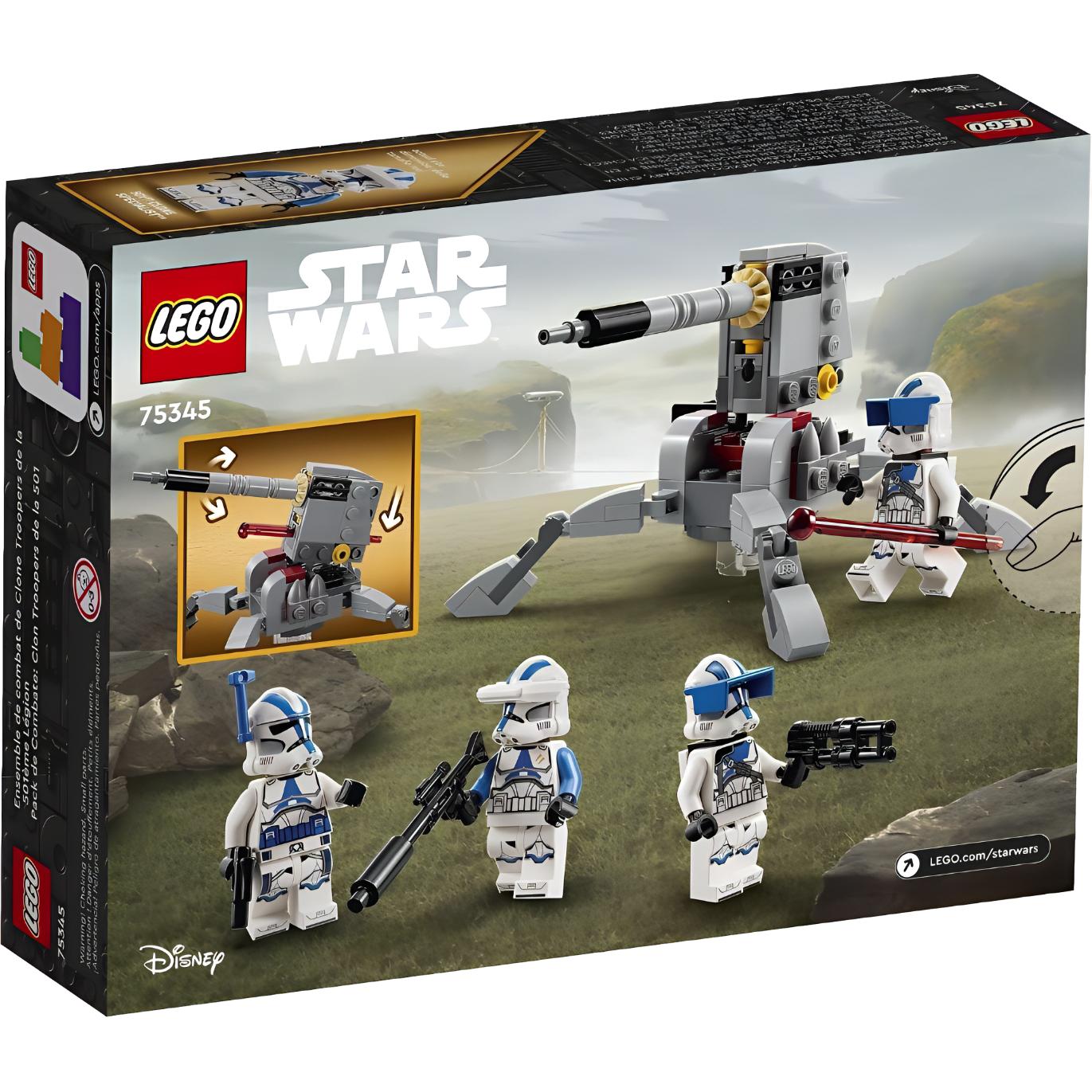 LEGO LEGO Star Wars Character Series 501st Legion Battle Pack Plastic Building Blocks 119pcs 75345