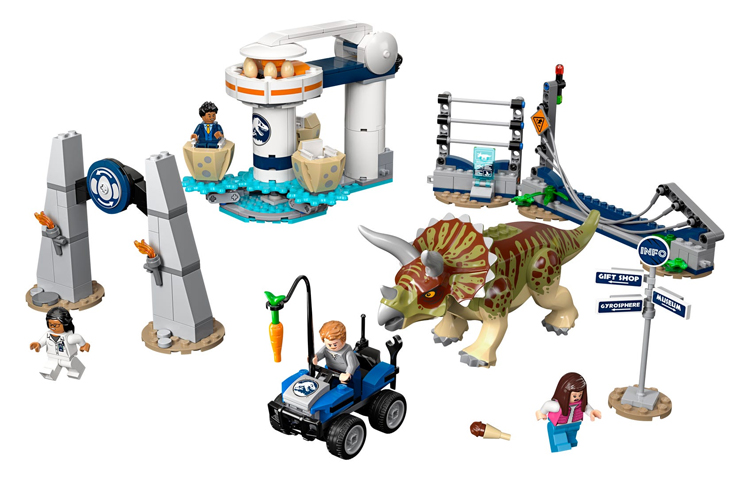 LEGO LEGO Jurassic World Series Rampage Triceratops Plastic Building Blocks 301-600pcs 75937