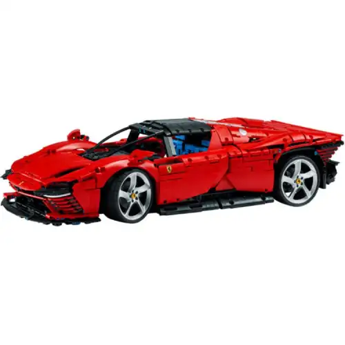 LEGO Lego, ferrari, mechanical racing car, movable car model, constructor, science and technology