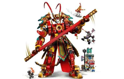 LEGO LEGO Monkey King Series Monkey King Golden Mecha Limited to China Region Building Bricks 1001-2000pcs 80012