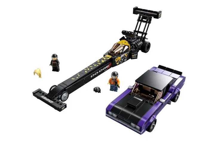 LEGO LEGO Super Racing Series Dodge Mopar //SRT Top Fuel Dragster and 1970 Challenger T/A Plastic Bricks 627pcs 76904