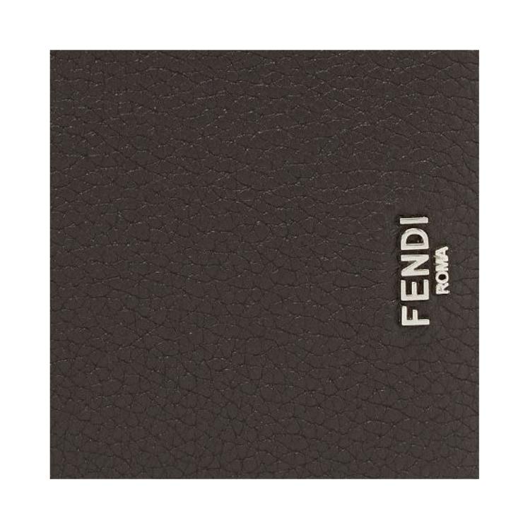 Мужской кошелек Fendi Selleria (коричневый) — фото 4