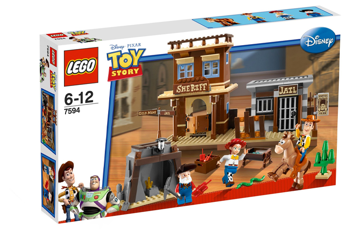 LEGO LEGO x Disney/Disney Buzz Lightyear Woody Toy Story Series Woody's Manhunt Building Blocks 301-600pcs 7594