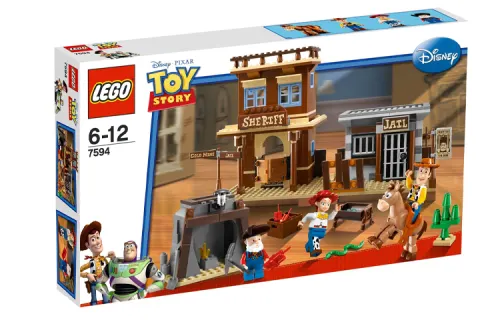 LEGO LEGO x Disney/Disney Buzz Lightyear Woody Toy Story Series Woody's Manhunt Building Blocks 301-600pcs 7594