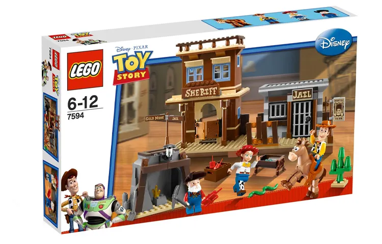 LEGO LEGO x Disney/Disney Buzz Lightyear Woody Toy Story Series Woody's Manhunt Building Blocks 301-600pcs 7594