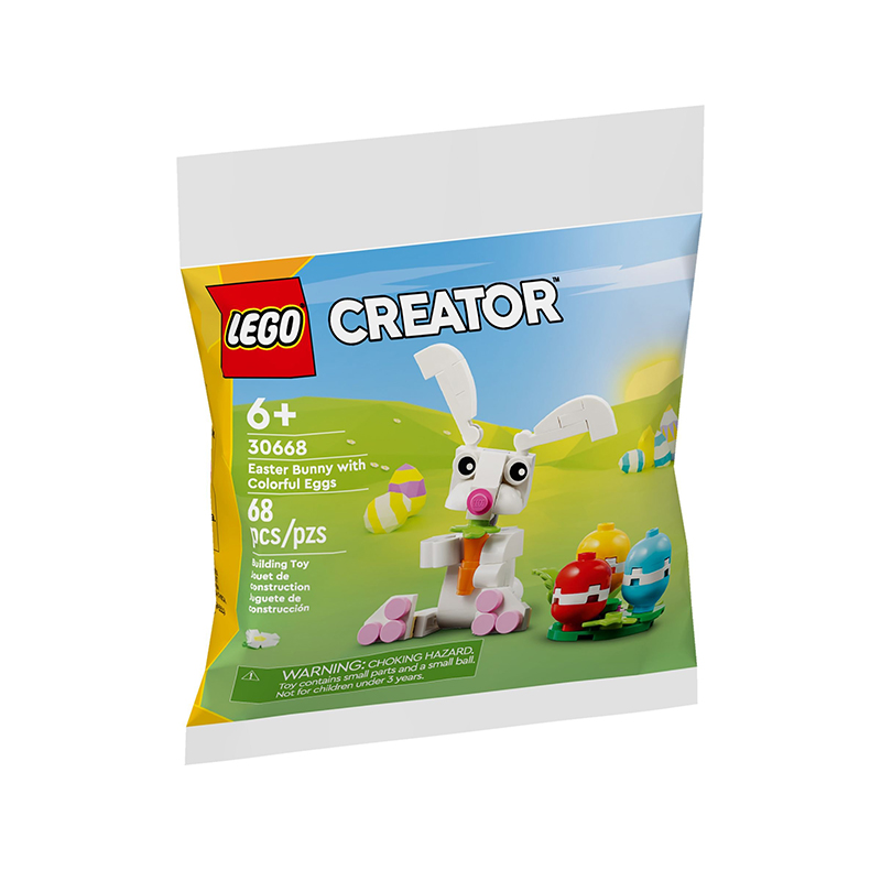 LEGO LEGO Creator 3-in-1 Easter Bunny and Eggs Building Blocks 68pcs 30668