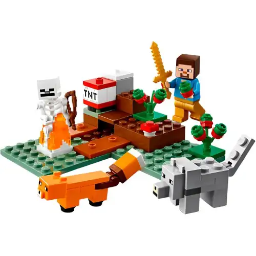 LEGO LEGO Minecraft Series Taiga Adventure Plastic Building Blocks 74pcs 21162