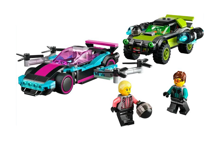 LEGO Lego, racing car, neon modified constructor