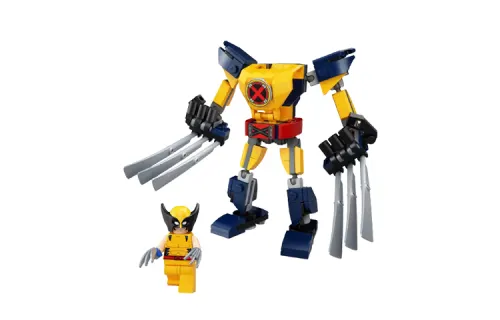 LEGO LEGO Superhero Series Wolverine Marvel Wolverine Mecha Building Blocks 141pcs 76202