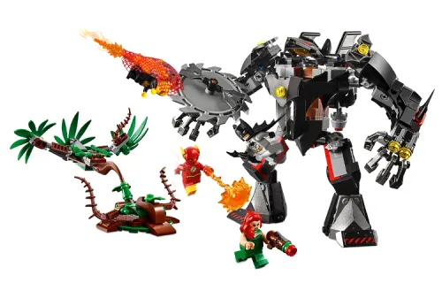 LEGO LEGO Batman and Poison Ivy Mecha Battle Superhero Series Plastic Building Blocks 375pcs 76117