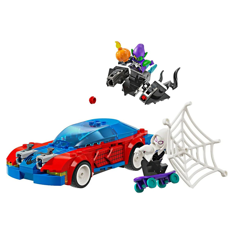 LEGO LEGO Superhero Series Spider-Man Racing vs. Venomous Green Devil Building Blocks 227pcs 76279